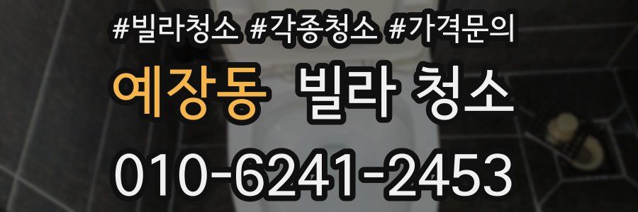 예장동 빌라 청소