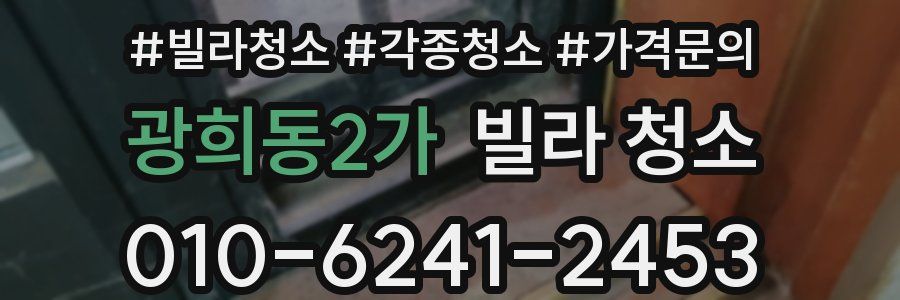 광희동2가 빌라 청소