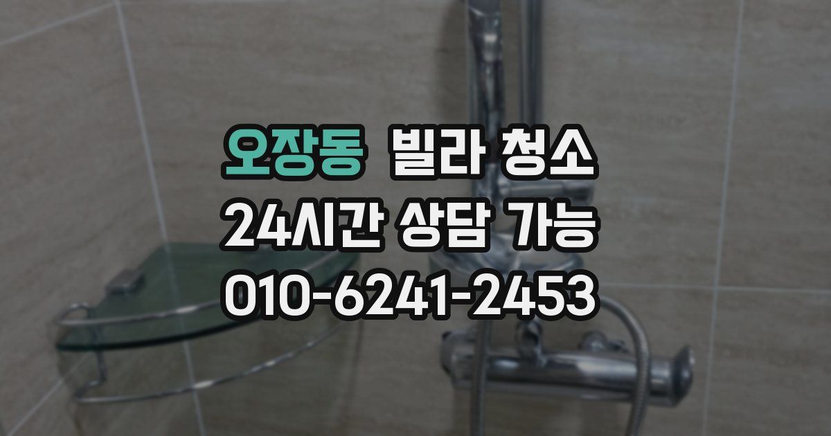 오장동 빌라 청소