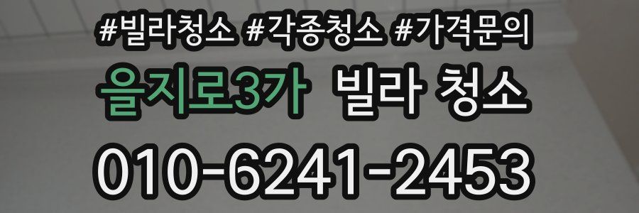을지로3가 빌라 청소