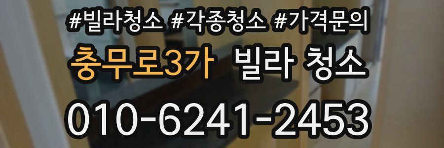 충무로3가 빌라 청소