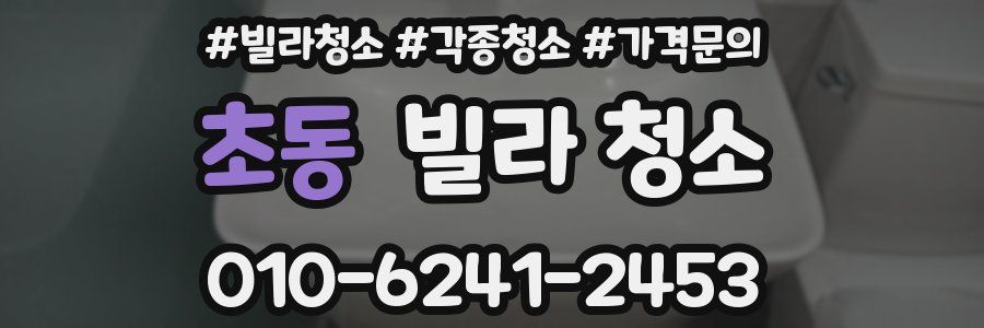 초동 빌라 청소