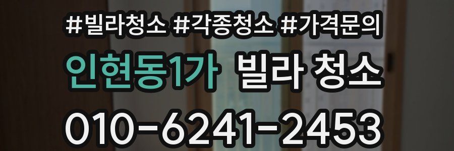 인현동1가 빌라 청소