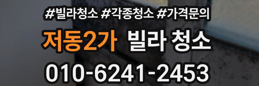 저동2가 빌라 청소