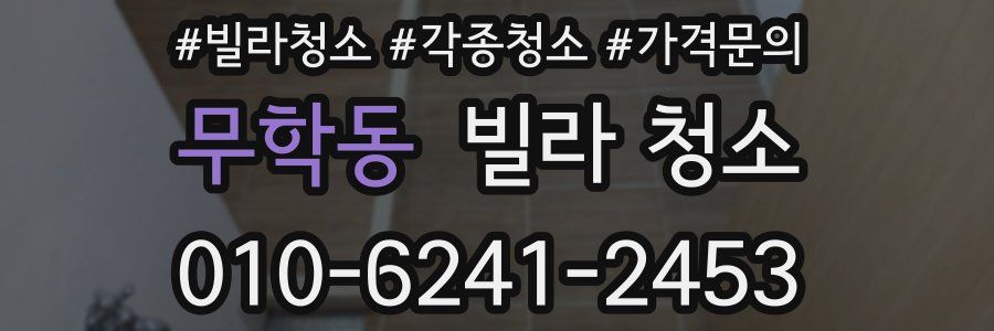 무학동 빌라 청소