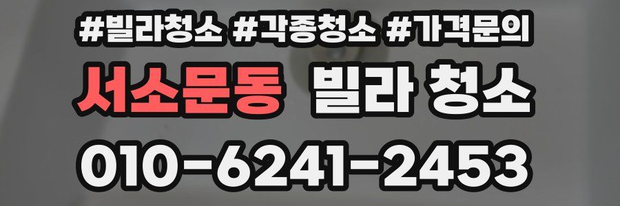 서소문동 빌라 청소
