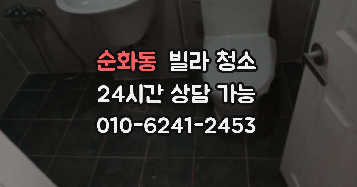 순화동 빌라 청소