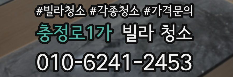 충정로1가 빌라 청소