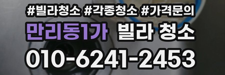 만리동1가 빌라 청소