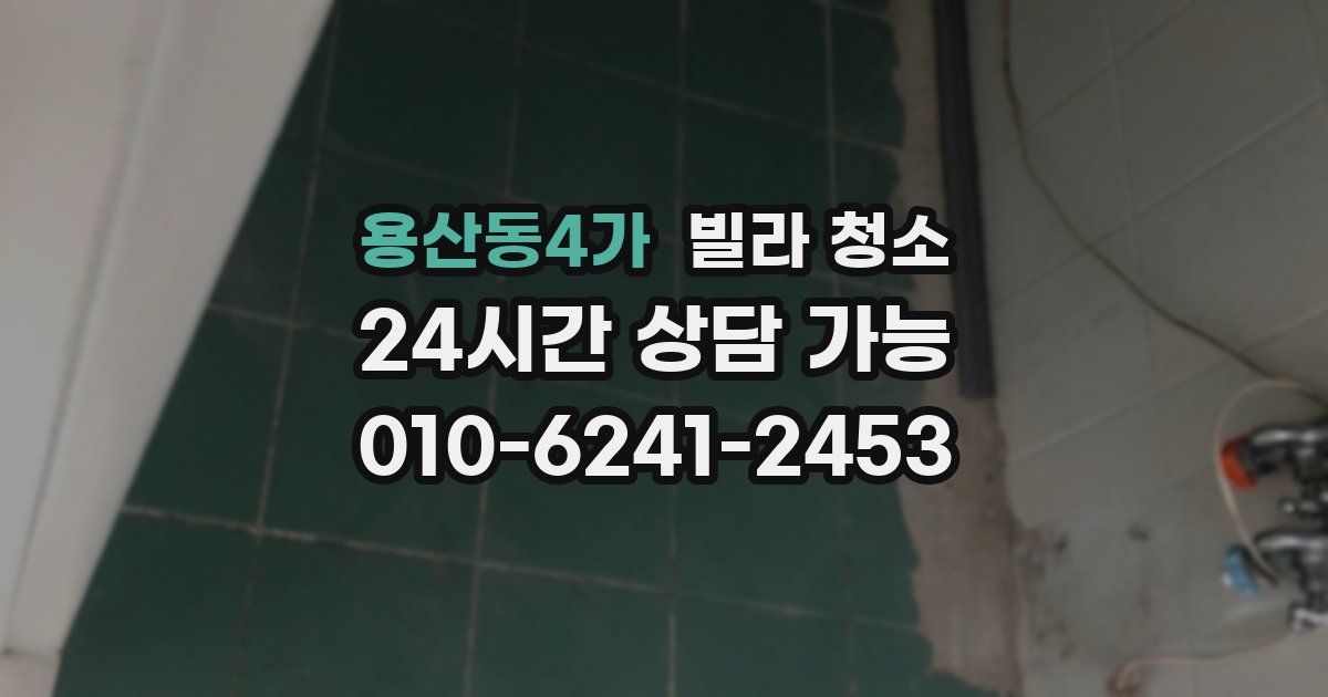 용산동4가 빌라 청소