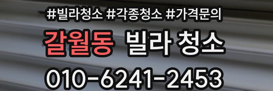 갈월동 빌라 청소