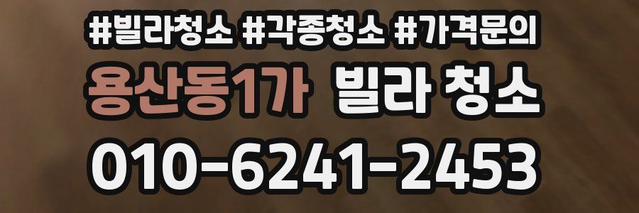 용산동1가 빌라 청소