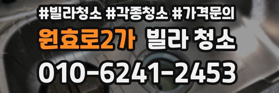 원효로2가 빌라 청소