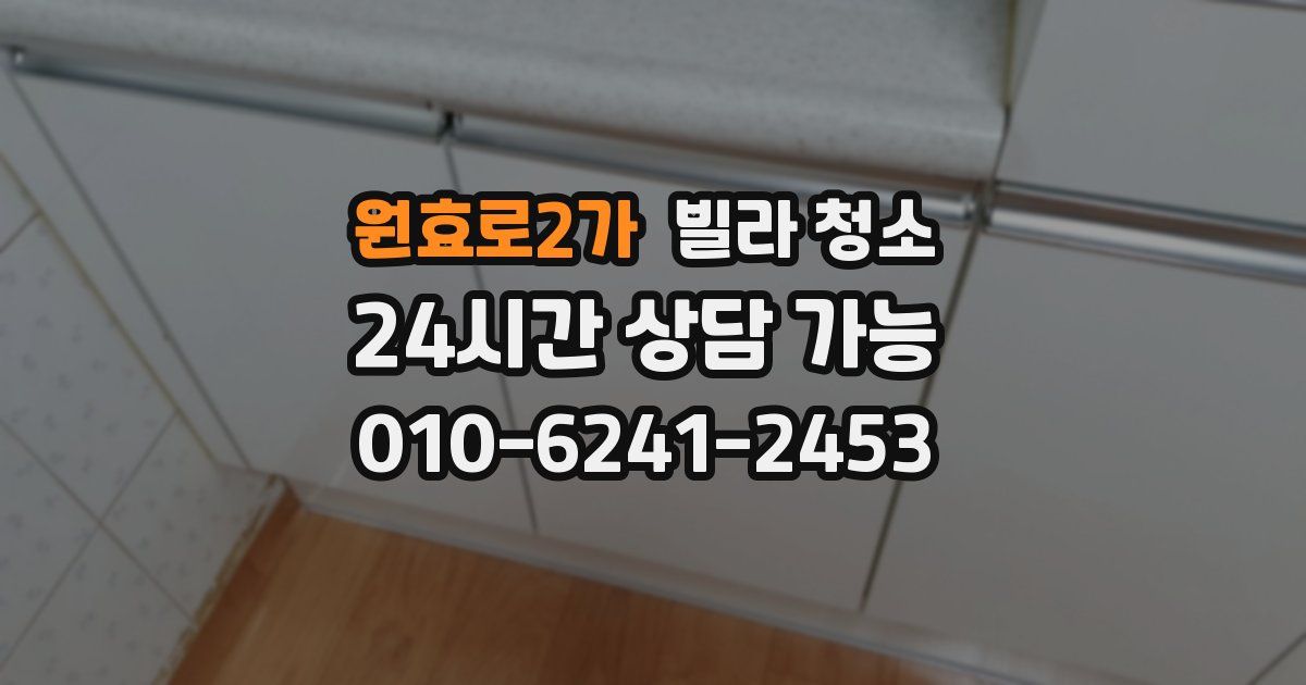 원효로2가 빌라 청소