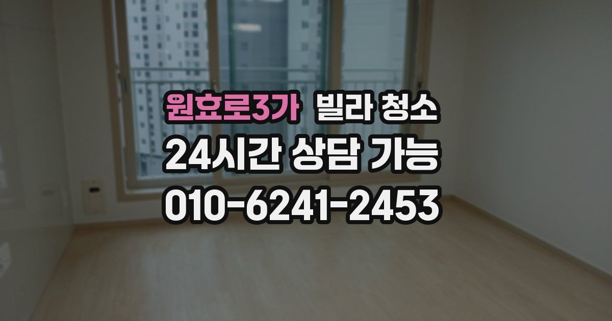 원효로3가 빌라 청소