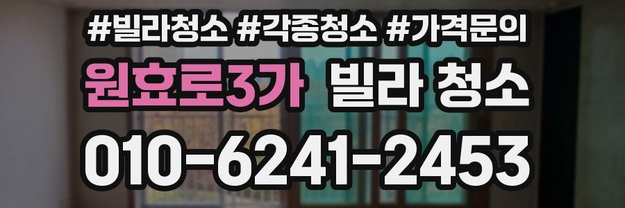원효로3가 빌라 청소