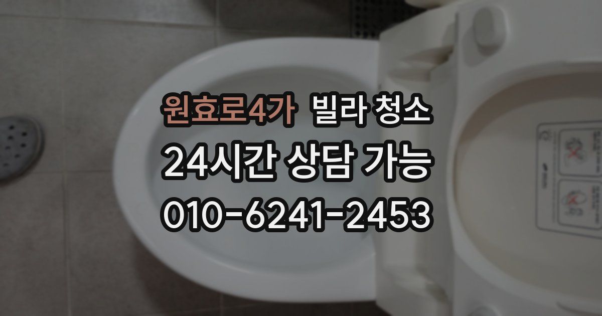 원효로4가 빌라 청소