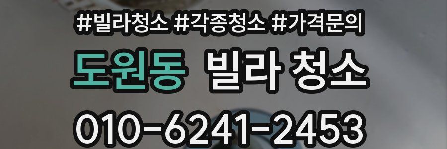 도원동 빌라 청소