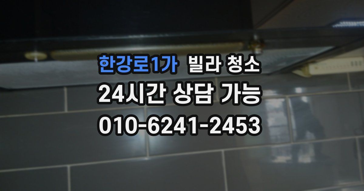 한강로1가 빌라 청소