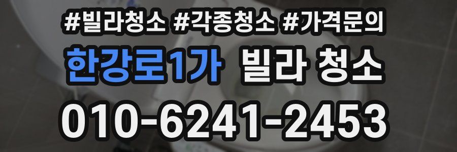 한강로1가 빌라 청소