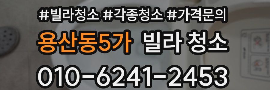 용산동5가 빌라 청소