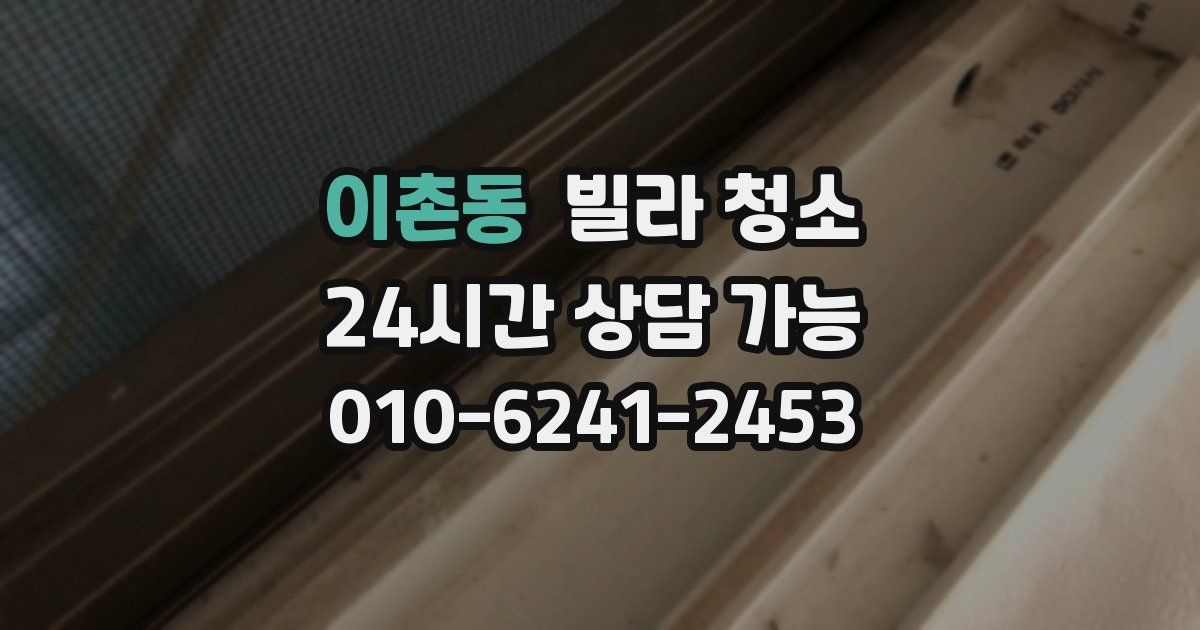 이촌동 빌라 청소