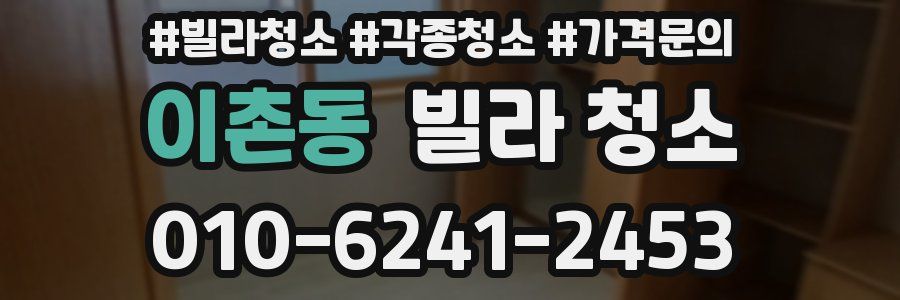 이촌동 빌라 청소