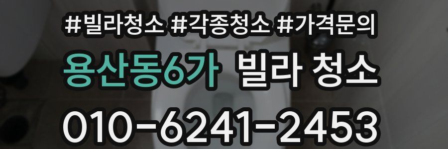 용산동6가 빌라 청소