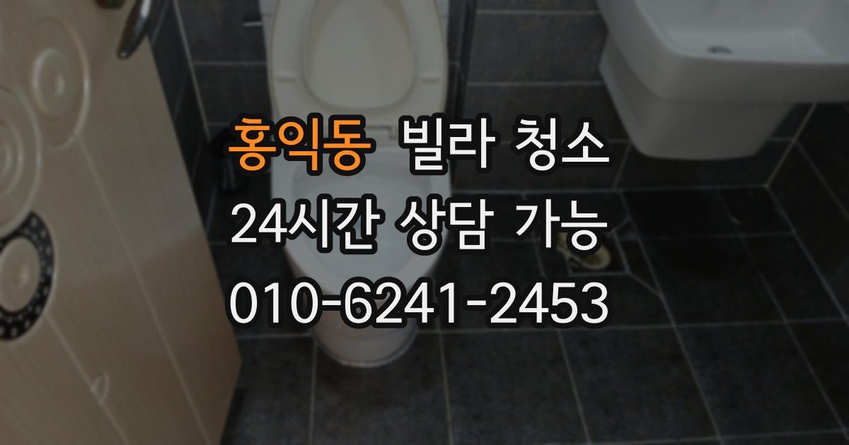 홍익동 빌라 청소