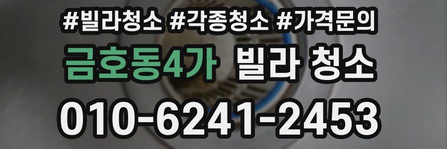 금호동4가 빌라 청소