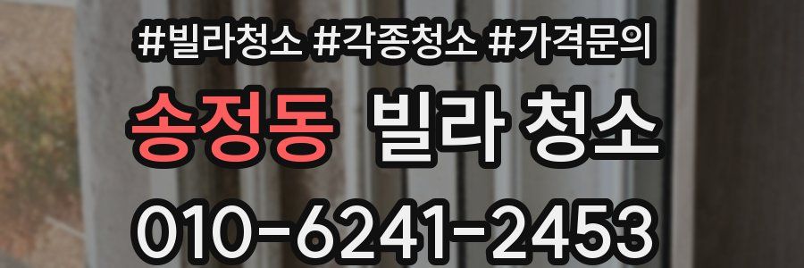 송정동 빌라 청소