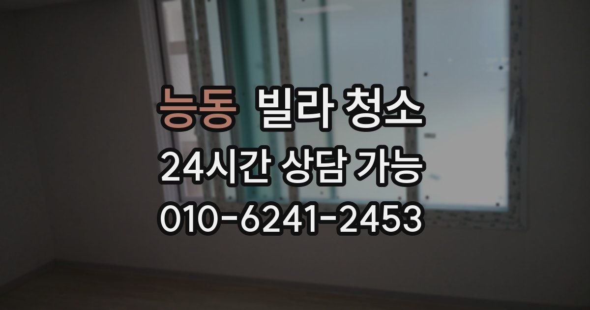 능동 빌라 청소