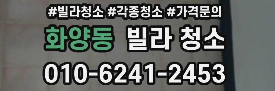 화양동 빌라 청소