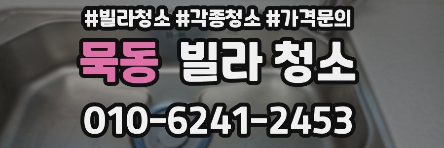 묵동 빌라 청소