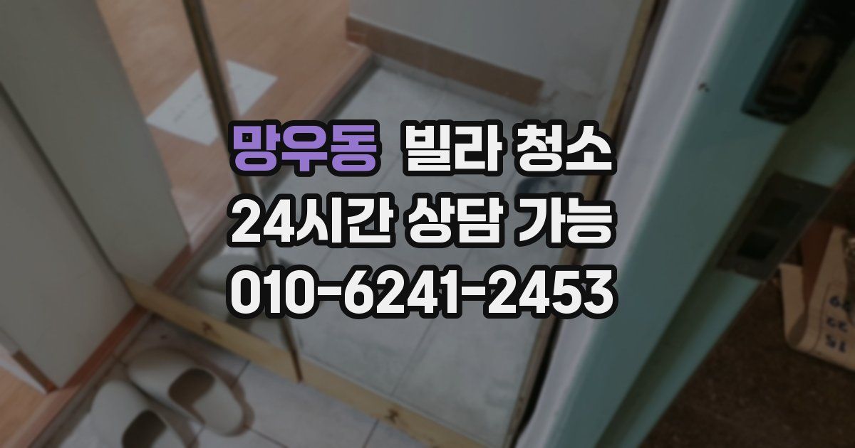 망우동 빌라 청소