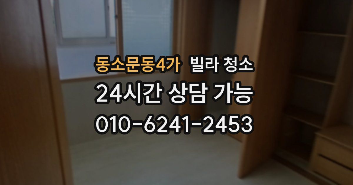 동소문동4가 빌라 청소