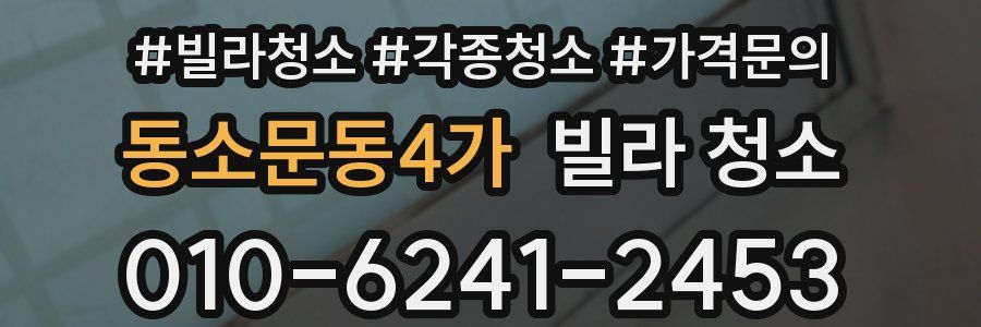 동소문동4가 빌라 청소