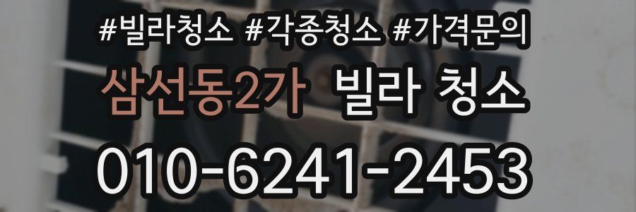 삼선동2가 빌라 청소