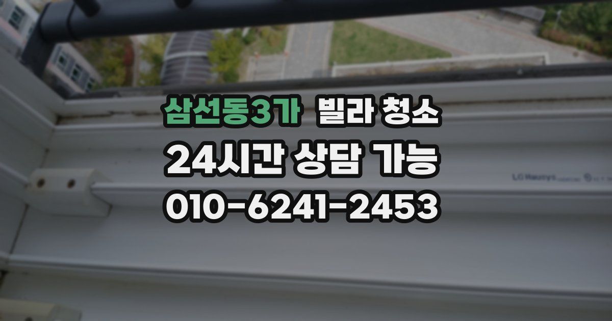 삼선동3가 빌라 청소