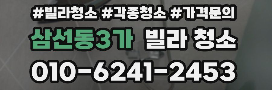 삼선동3가 빌라 청소