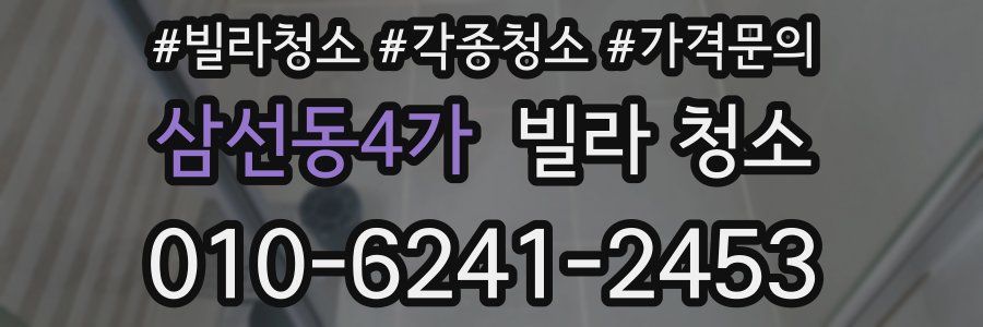 삼선동4가 빌라 청소