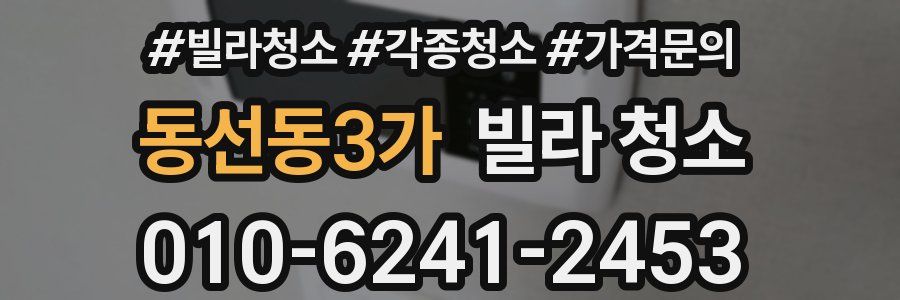 동선동3가 빌라 청소