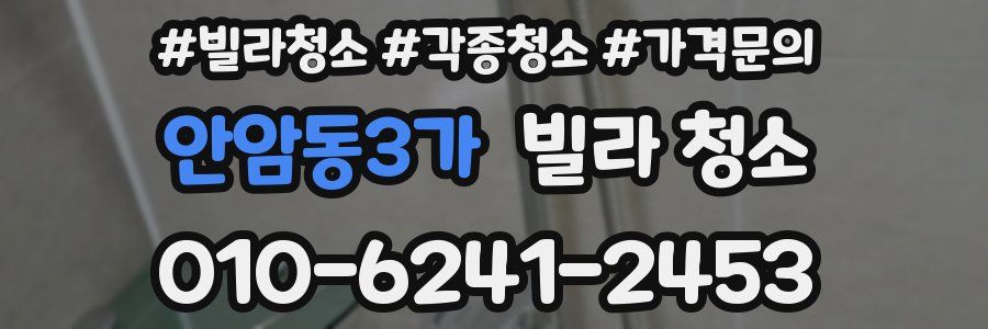 안암동3가 빌라 청소