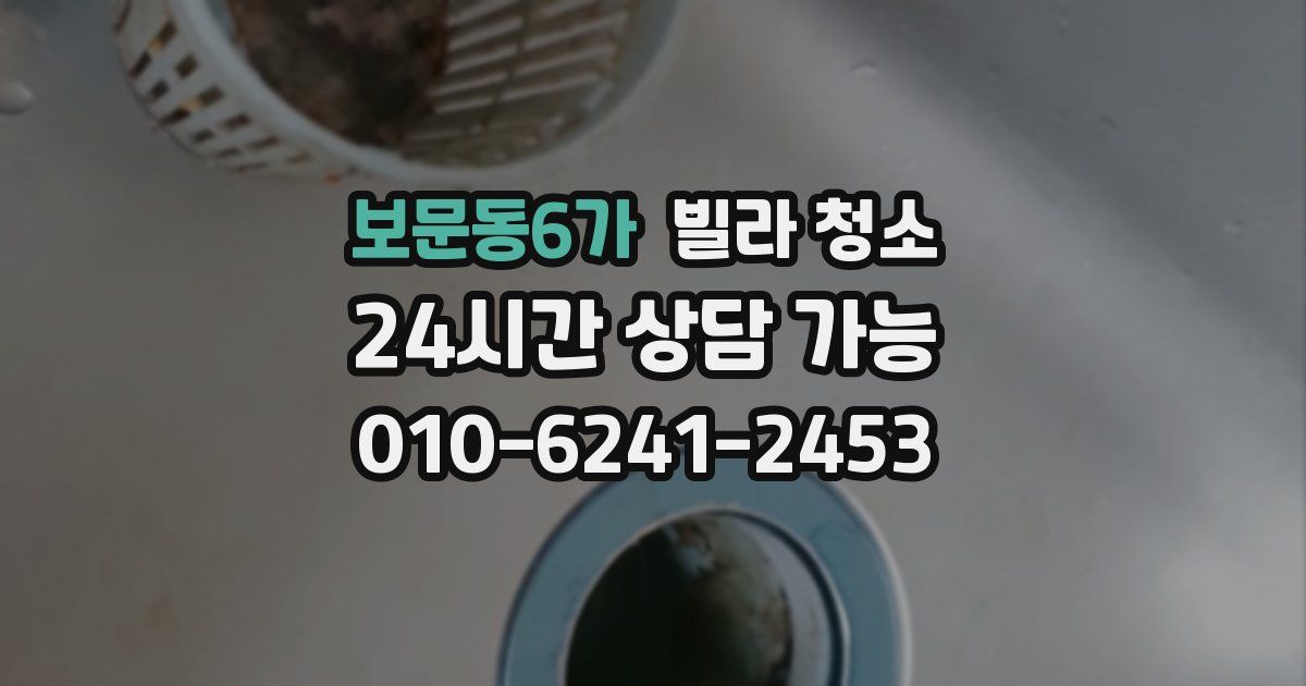 보문동6가 빌라 청소