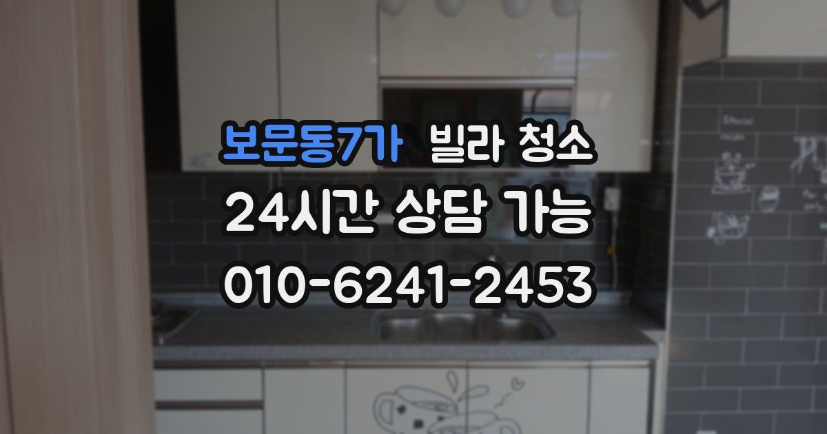 보문동7가 빌라 청소