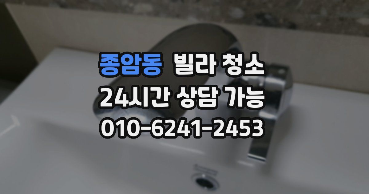 종암동 빌라 청소