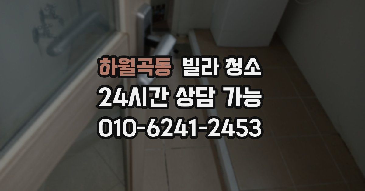 하월곡동 빌라 청소
