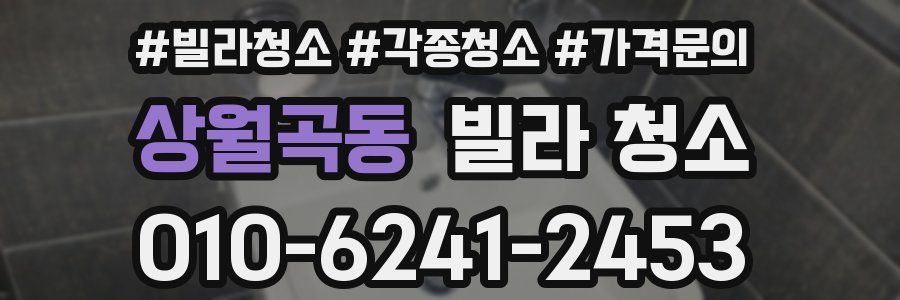 상월곡동 빌라 청소