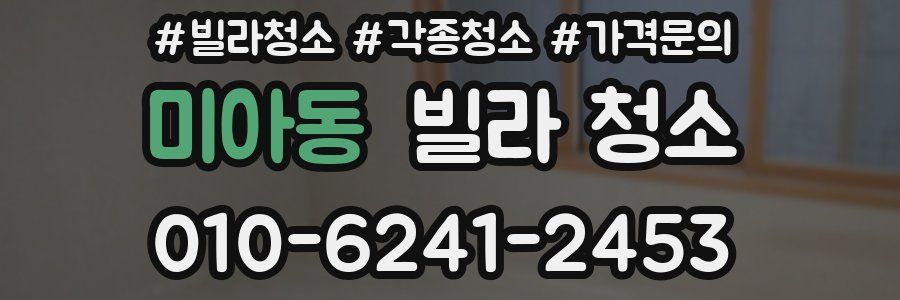 미아동 빌라 청소