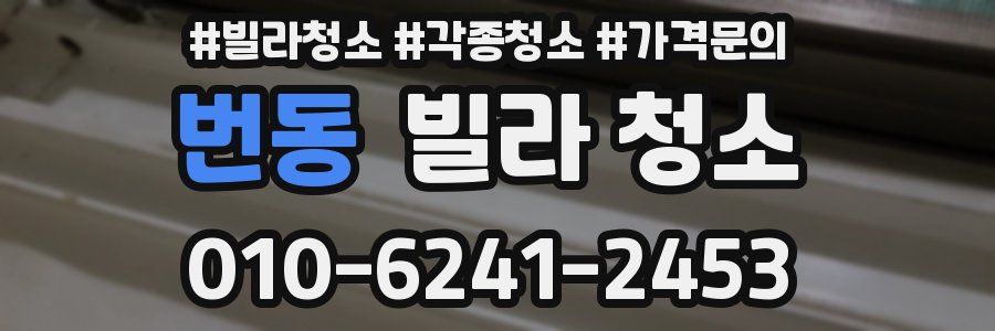 번동 빌라 청소